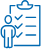 icon showing a task checklist